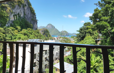View from Deluxe of town of El Nido